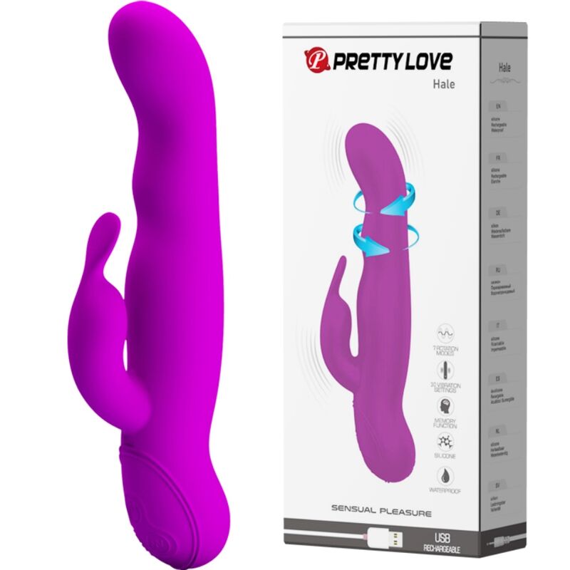 High Tech-Highgrade Hale Lilla Rotator-Silicone, 12 velocità — PRETTY LOVE · Vibratori (imaginea 8)