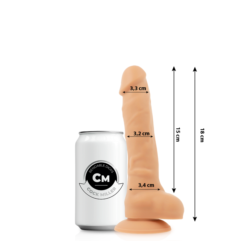 Cock Miller-Dildo Realistico in Silicone Denso Articolabile Flesh 18 cm 1 Cock Miller-Dildo Realistico in Silicone Denso Articolabile Flesh 18 cm · Dildo & Stimolatori