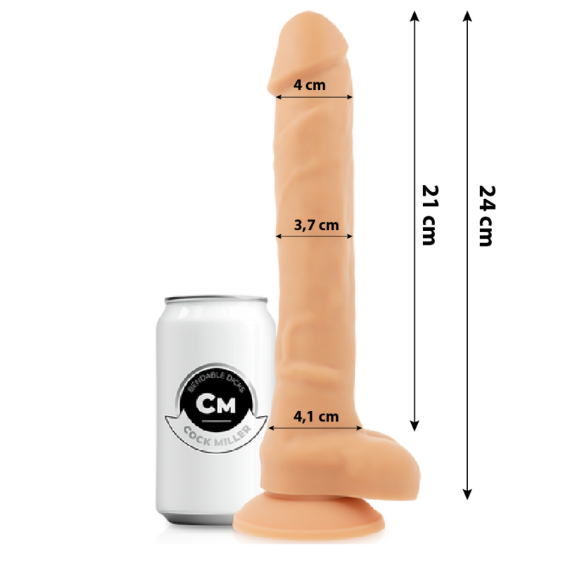 Cock Miller-Dildo Articolabile Silicone Density Cocksil 24 cm