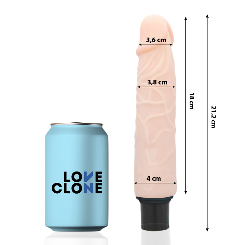 Loveclone-Finn Vibratore con Autolubrificazione 21.2 Cm -o- 3.8 Cm-TPR · Vibratori (immagine 2)