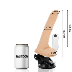 Basecock-Vibratore Realistico Articolabile con Telecomando 18.5 cm · Vibratori (imaginea 6)