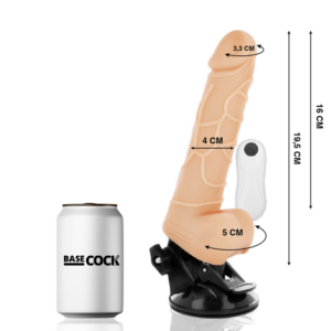 Basecock-Vibratore realistico con testicoli 12 modalità 19.5 cm · Vibratori (imaginea 2)