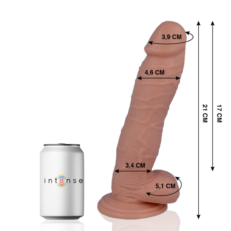 Mr. Intense Dildos-24 Dildo Realist 21 Cm -o- 4.6 Cm-PVC, Ventosa
