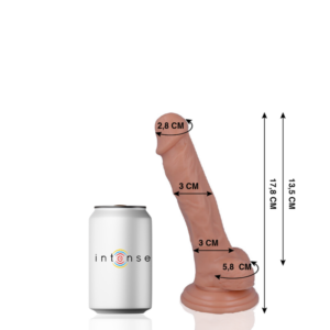 Mr. Intense Dildos-100% Realist Dildo 17.8 Cm X 3 Cm-PVC, Ventosa