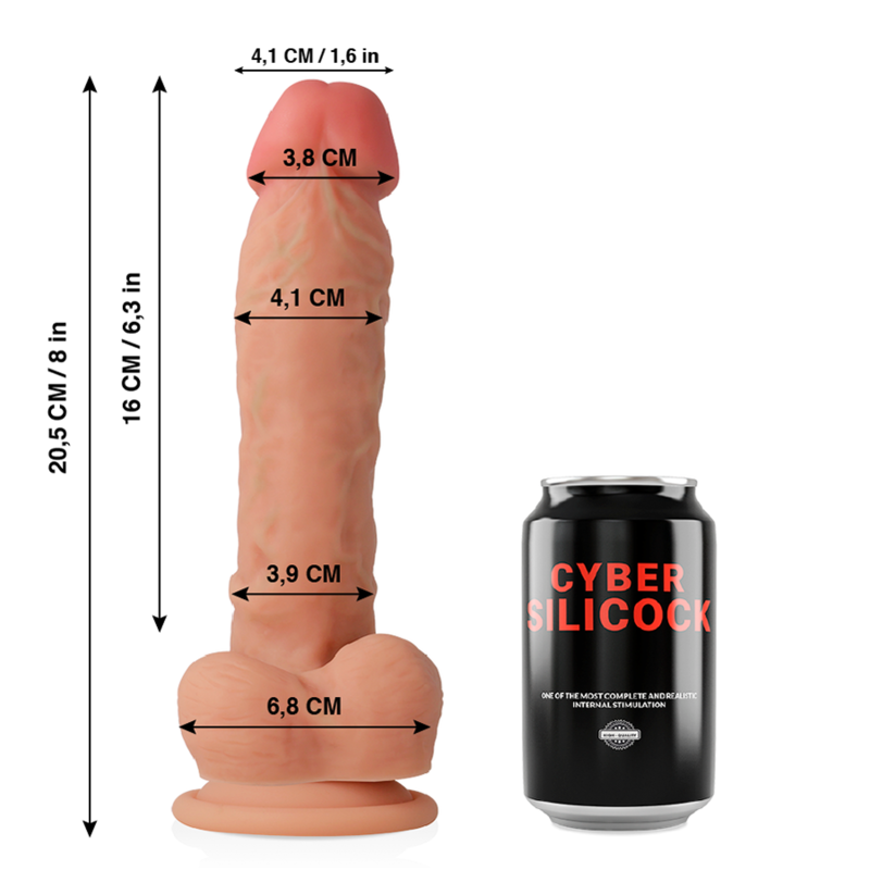 Cyber Silicock-Dildo Ultra Realist in Silicone Liquido Morbido 20.5 cm 1 Cyber Silicock-Dildo Ultra Realist in Silicone Liquido Morbido 20.5 cm · Dildo & Stimolatori