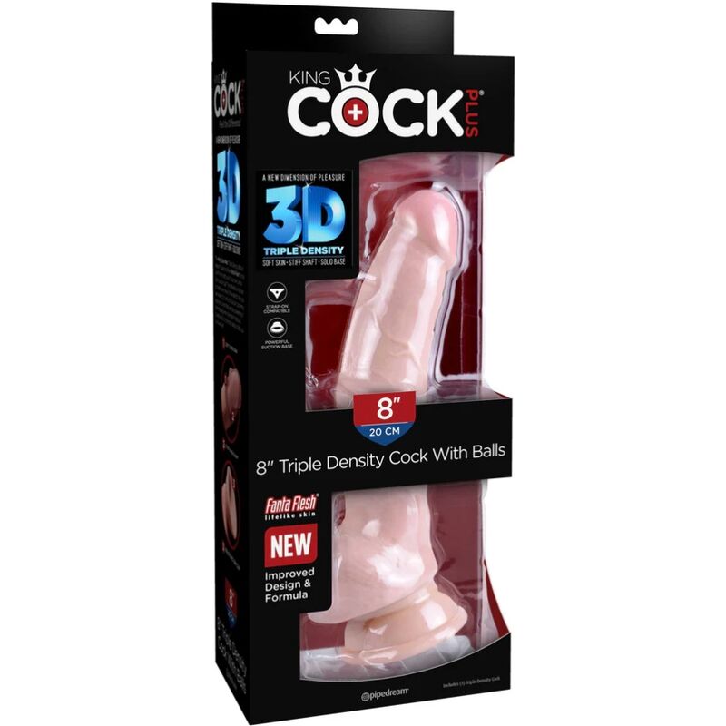 King Cock-Dildo a Tripla Densità 18.4 cm-Ventosa 2 King Cock-Dildo a Tripla Densità 18.4 cm-Ventosa — PIPEDREAMS · Dildo & Stimolatori (imaginea 2)