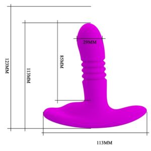 Remote Control-Heather Plug anale Su-basso-Silicone, 12 velocità — PRETTY LOVE · Giocattoli anali (imaginea 9)