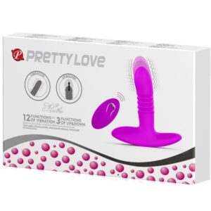 Remote Control-Heather Plug anale Su-basso-Silicone, 12 velocità — PRETTY LOVE · Giocattoli anali (imaginea 3)