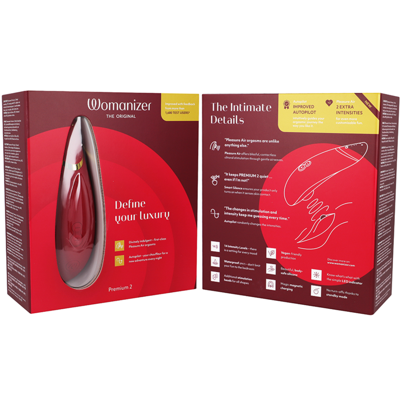 Womanizer-Premium 2 Stimolatore del Clitoride Bordo-Silicone, 12 2 Womanizer-Premium 2 Stimolatore del Clitoride Bordo-Silicone, 12 · Vibratori (imaginea 2)