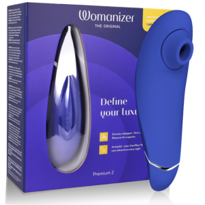 Womanizer-Premium 2 Stimolatore Clitoride Blueberry-Silicone, 12 · Vibratori