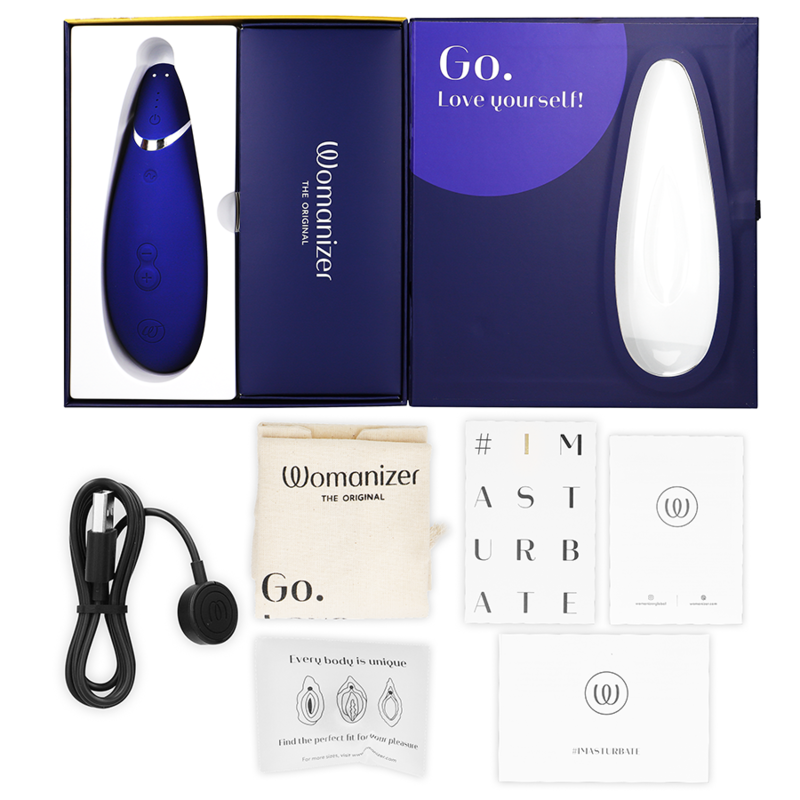 Womanizer-Premium 2 Stimolatore Clitoride Blueberry-Silicone, 12 · Vibratori (imaginea 4)
