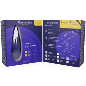 Womanizer-Premium 2 Stimolatore Clitoride Blueberry-Silicone, 12 · Vibratori (imaginea 2)