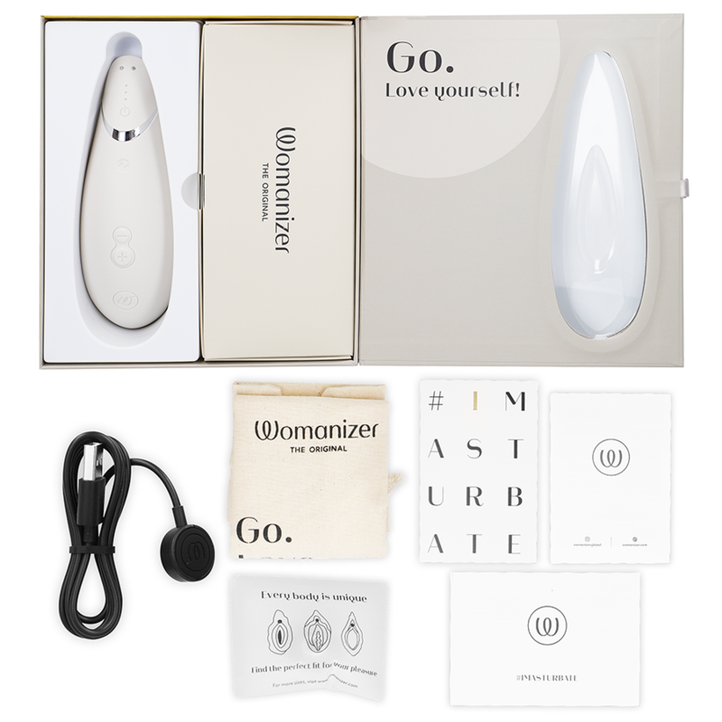Womanizer-Premium 2 Stimolatore Clitorideo Warm Gray-Silicone, 12 2 Womanizer-Premium 2 Stimolatore Clitorideo Warm Gray-Silicone, 12 · Vibratori (imaginea 2)