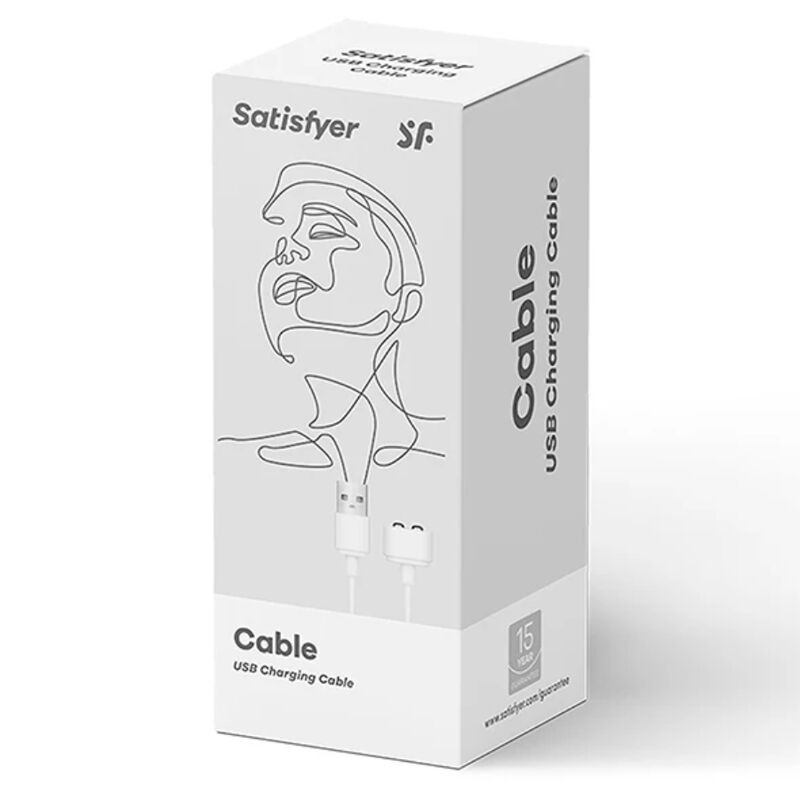 Satisfyer-Cavo di ricarica Bianco-USB 2 Satisfyer-Cavo di ricarica Bianco-USB · Batterie & Accessori (imaginea 2)
