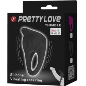 For Him-Thimble Anello Vibratore Nero-Silicone 16 For Him-Thimble Anello Vibratore Nero-Silicone — PRETTY LOVE · Anelli & Guaine per pene (imaginea 8)