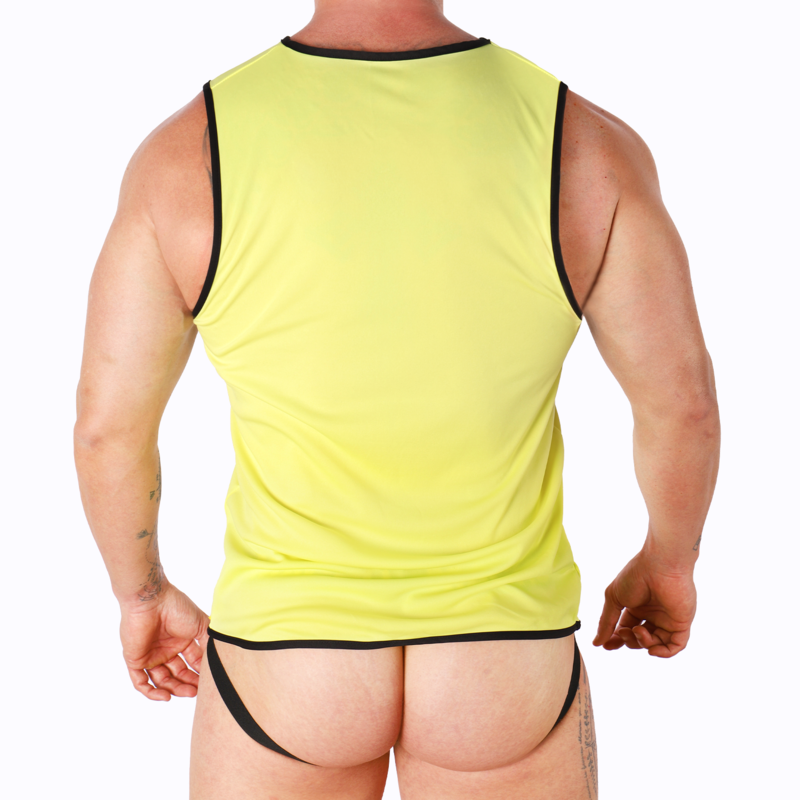 Macho Underwear-T-shirt Giallo · Intimo uomo (immagine 3)