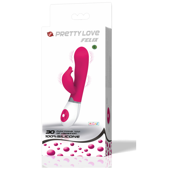 High Tech-Flirt Vibratore con Felix Stimolatore-Silicone, 12 — PRETTY LOVE · Vibratori (imaginea 2)
