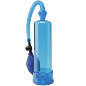 Pump Worx-Power Pump per Principianti Trasparente - Blu-PVC — PIPEDREAMS · Anelli & Guaine per pene