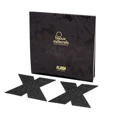 Bijoux Flash Collection-Flash Cross Nero Cappuccio autoadesivo — BIJOUX INDISCRETS · Accessori lingerie (immagine 3)