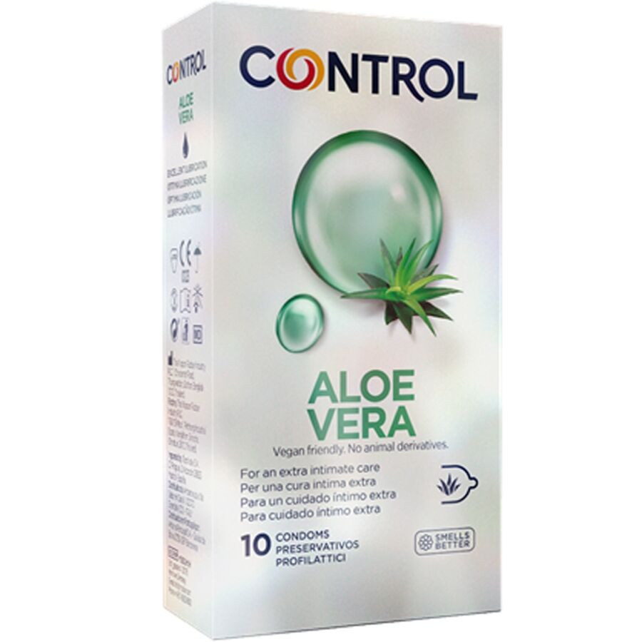 Control Condoms-Preservativi con Aloe Vera, 10 Unità-Latex 1 Control Condoms-Preservativi con Aloe Vera, 10 Unità-Latex · Preservativi