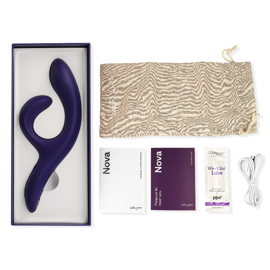 We-vibe-Nova 3 Rabbit Vibrator Midnight Blue-Silicone, Ricaricabile · Giocattoli per coppie (imaginea 7)