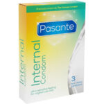 Pasante-Preservativo interno senza lattice, 3 pezzi · Preservativi