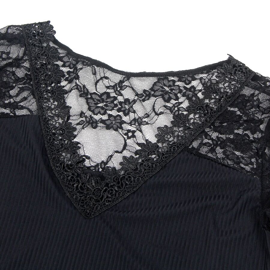 Subblime-Teddy in pizzo Trasparente con ricami floreali · Lingerie sexy donna (immagine 7)