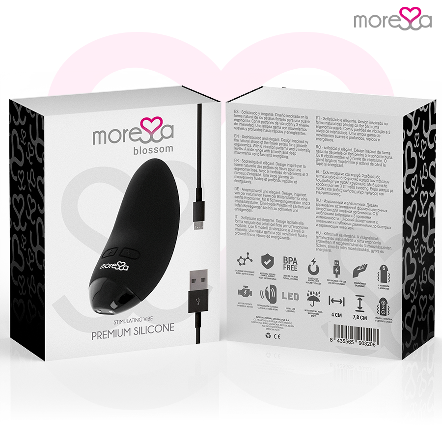 Moressa-Blossom Mini vibratore in silicone, ricaricabile USB · Vibratori (imaginea 12)