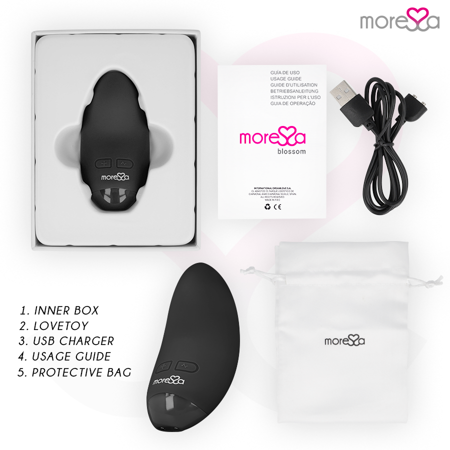 Moressa-Blossom Mini vibratore in silicone, ricaricabile USB · Vibratori (imaginea 11)