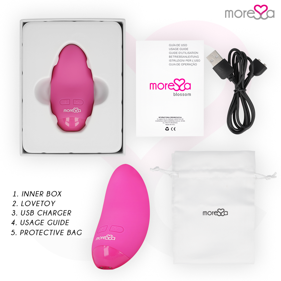 Moressa-Blossom Mini vibratore in silicone, ricaricabile USB · Vibratori (imaginea 8)
