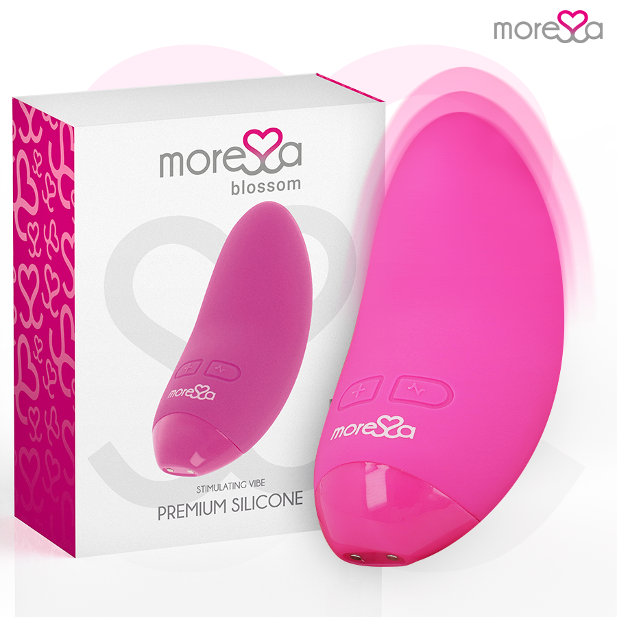 Moressa-Blossom Mini vibratore in silicone, ricaricabile USB