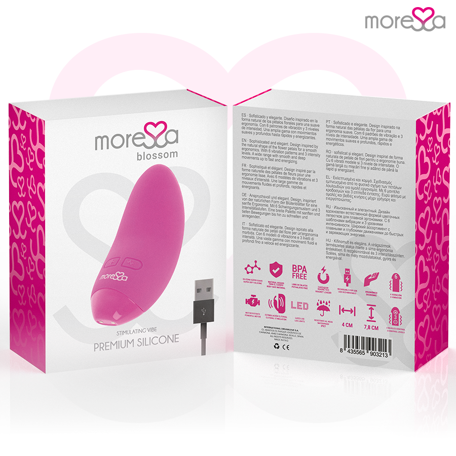 Moressa-Blossom Mini vibratore in silicone, ricaricabile USB · Vibratori (imaginea 5)