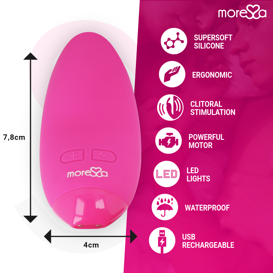 Moressa-Blossom Mini vibratore in silicone, ricaricabile USB · Vibratori (imaginea 3)