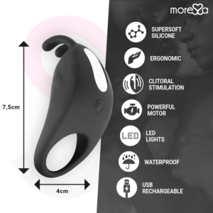 Moressa-Albero Premium Silicone Ricaricabile 7 velocità · Anelli & Guaine per pene (imaginea 4)