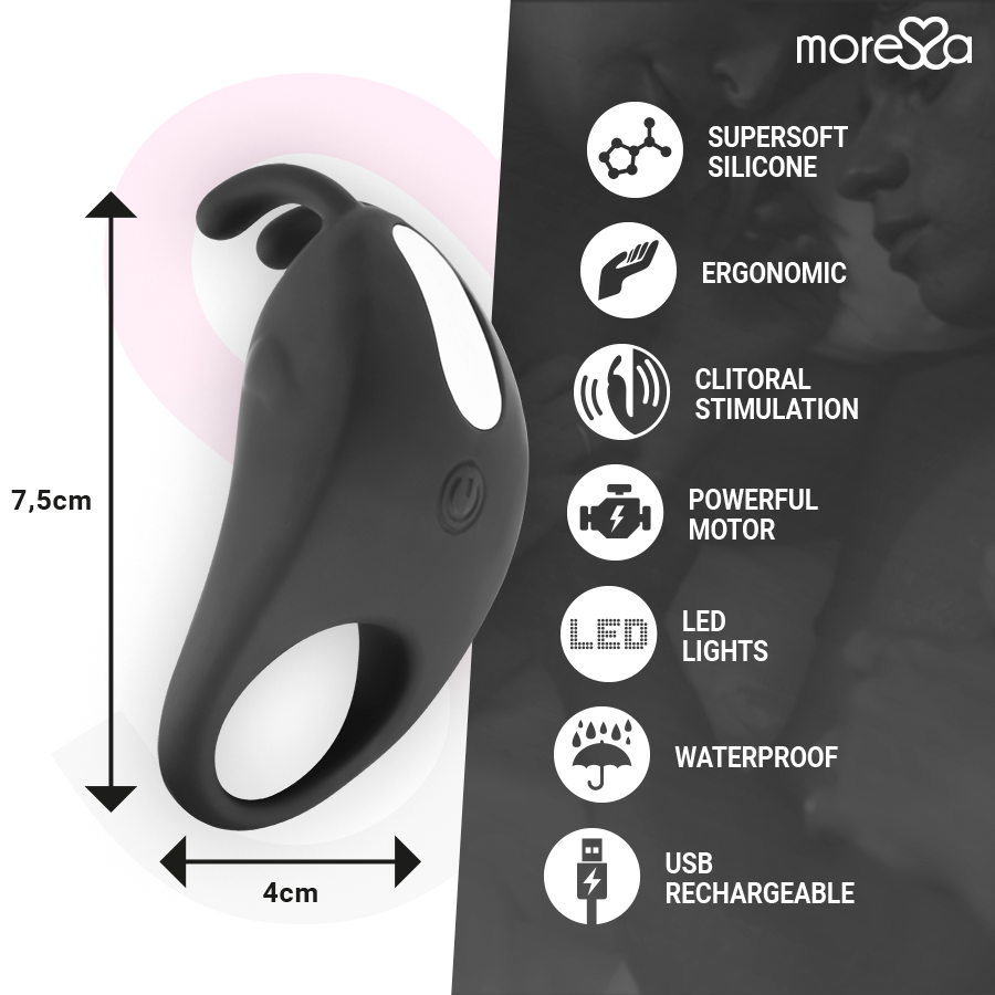 Moressa-Albero Premium Silicone Ricaricabile 7 velocità · Anelli & Guaine per pene (imaginea 4)