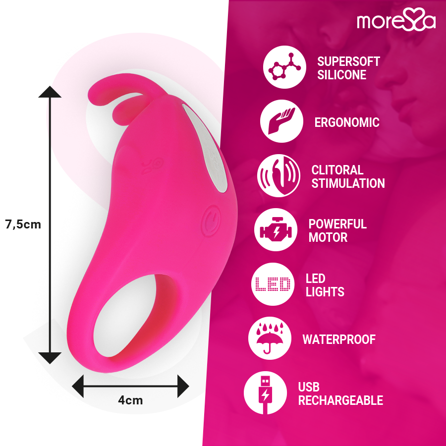 Moressa-Albero Premium Silicone Ricaricabile 7 velocità · Anelli & Guaine per pene (imaginea 12)