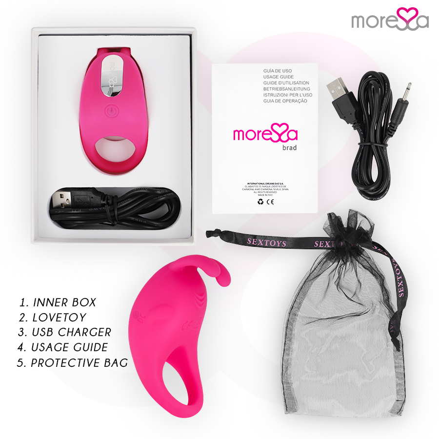 Moressa-Albero Premium Silicone Ricaricabile 7 velocità · Anelli & Guaine per pene (imaginea 14)