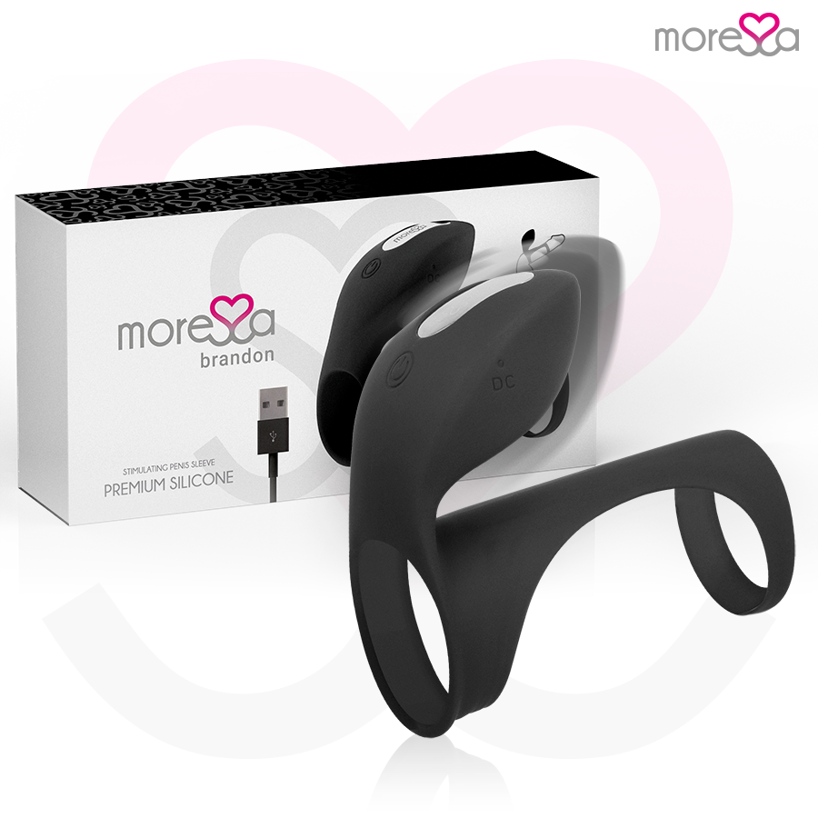 Moressa-Brandon Anello Vibratore con Guaina-Silicone, 7 velocità · Anelli & Guaine per pene (imaginea 8)