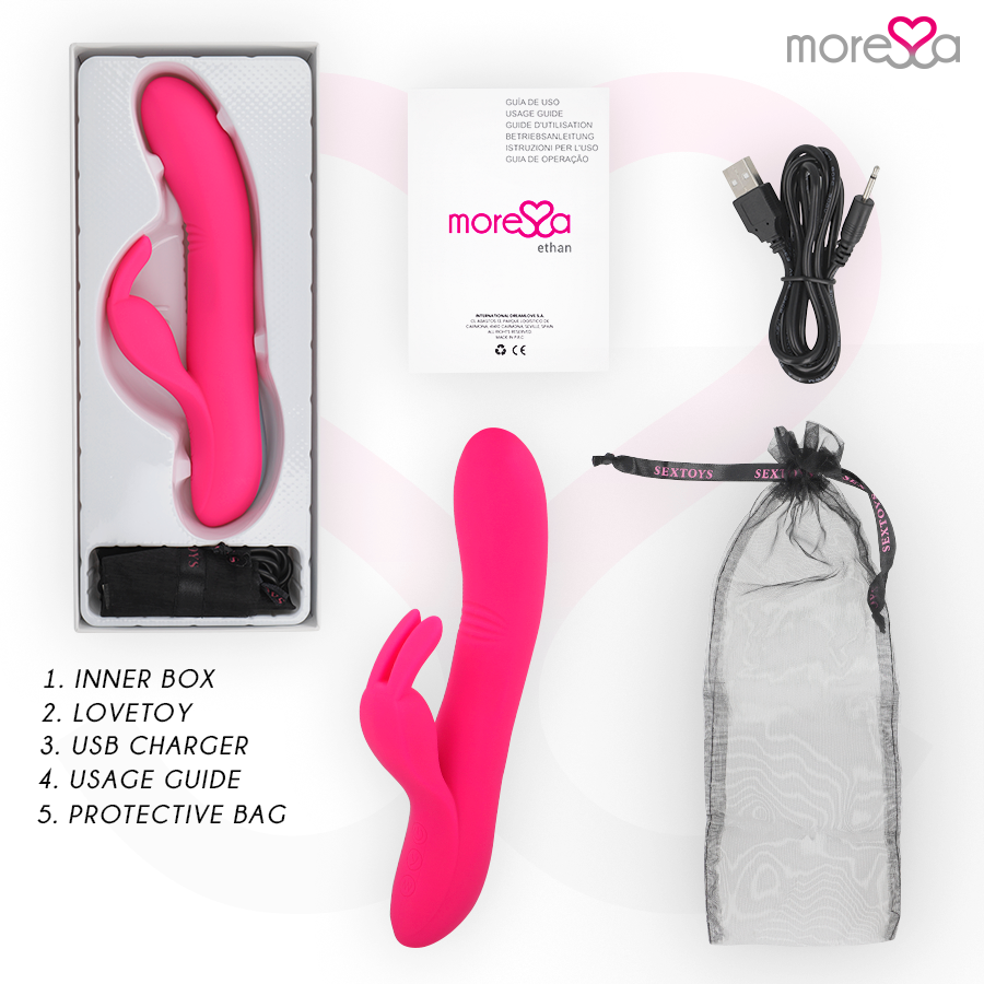Moressa-Ethan Vibrator Premium in Silicone, Ricaricabile · Vibratori (immagine 6)
