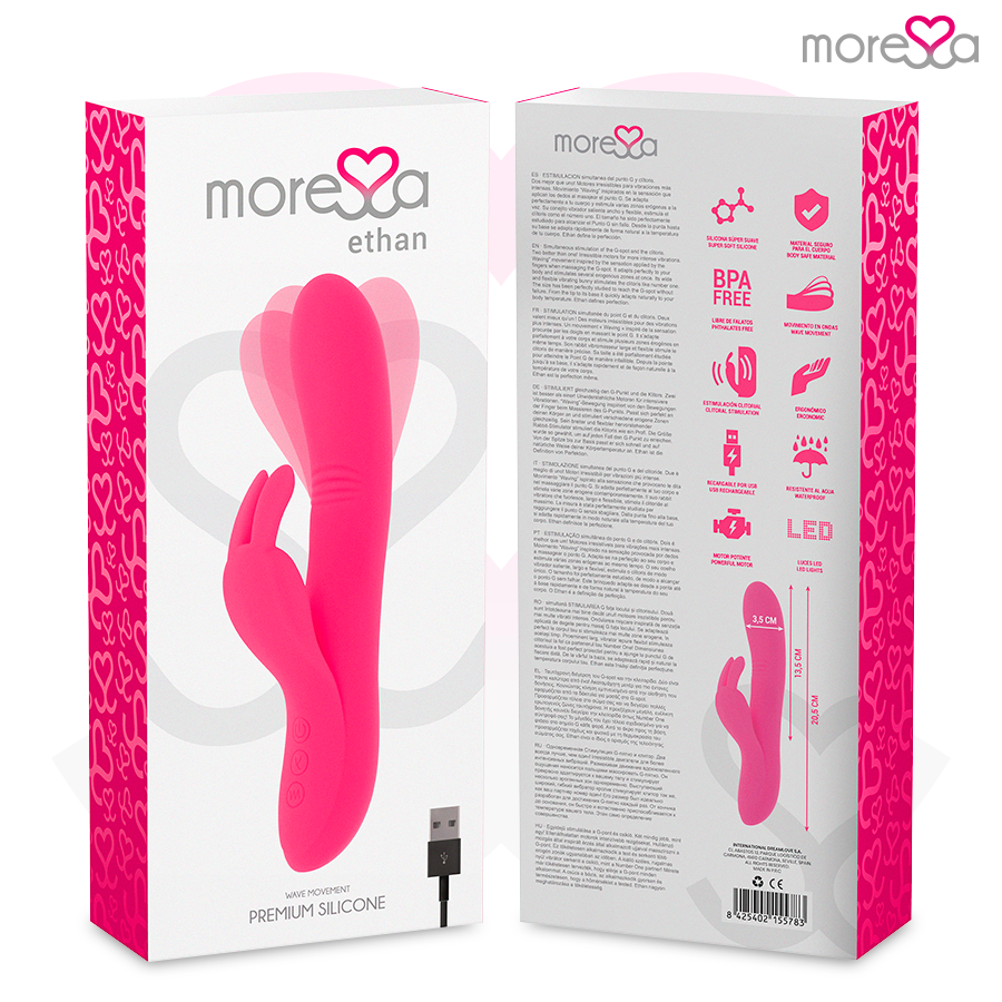 Moressa-Ethan Vibrator Premium in Silicone, Ricaricabile · Vibratori (immagine 7)