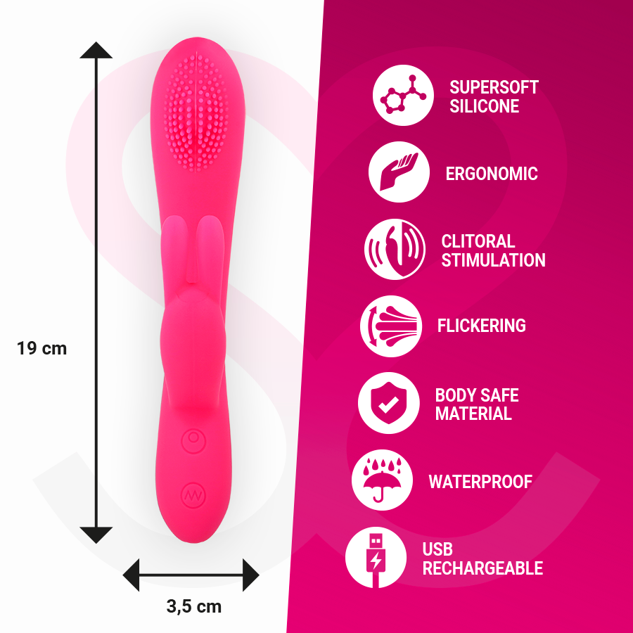 Moressa-Gino Premium Silicone-7 velocità Vibratore Ricaricabile · Vibratori (imaginea 5)
