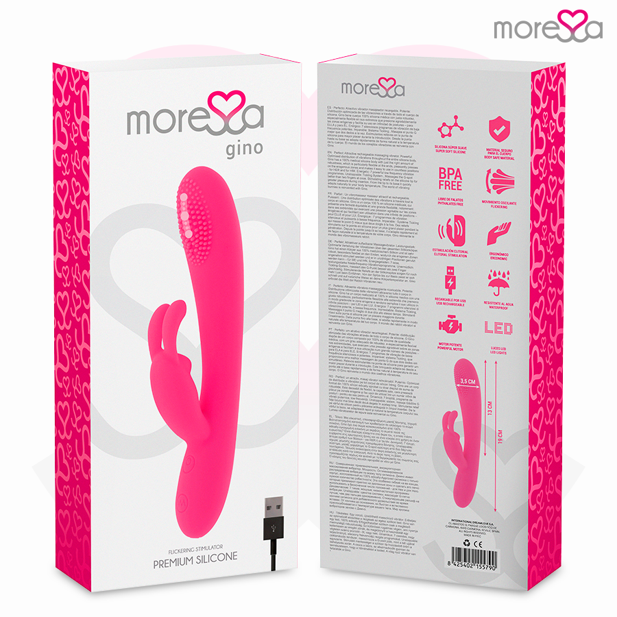 Moressa-Gino Premium Silicone-7 velocità Vibratore Ricaricabile · Vibratori (imaginea 8)