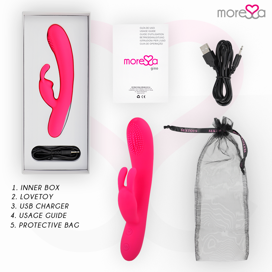 Moressa-Gino Premium Silicone-7 velocità Vibratore Ricaricabile · Vibratori (imaginea 7)