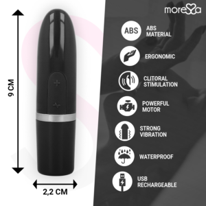 Moressa-Ivy Vibratore Stimolatore Viaggio Silicone, 6 modalità · Vibratori (immagine 4)