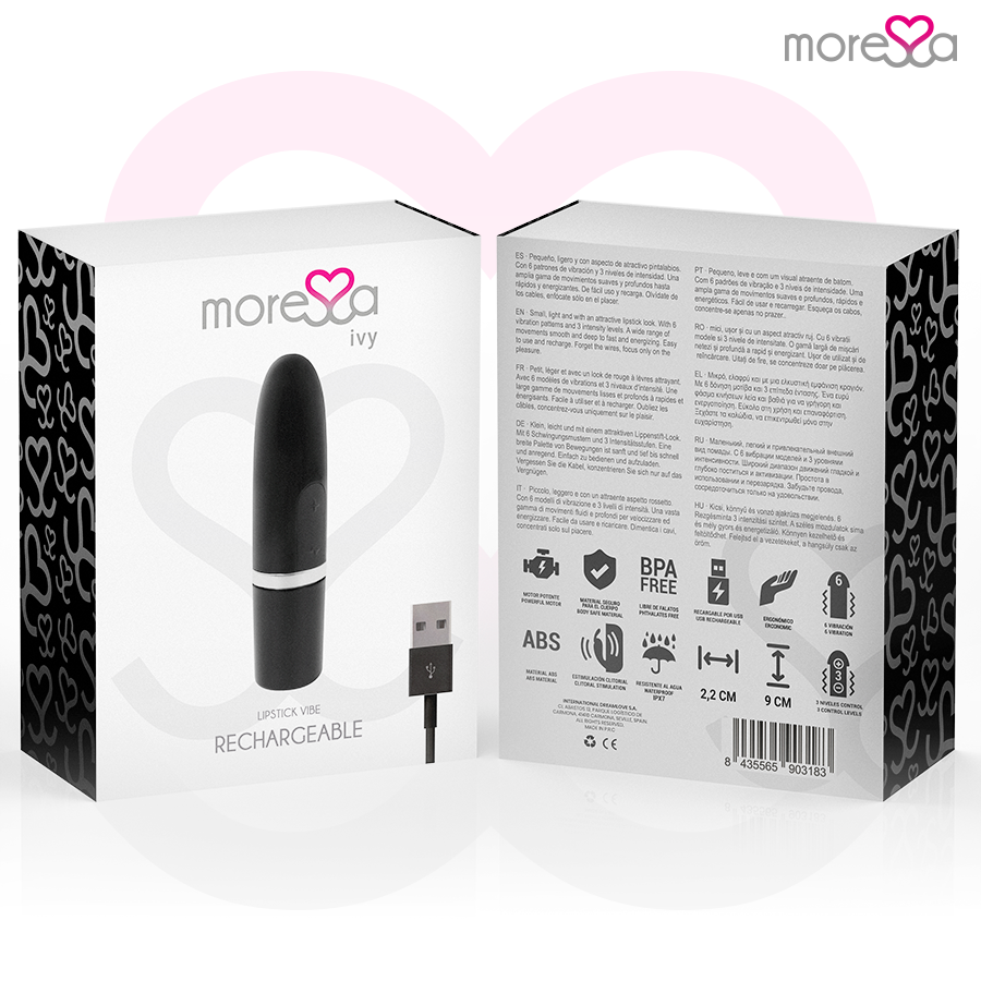 Moressa-Ivy Vibratore Stimolatore Viaggio Silicone, 6 modalità · Vibratori (immagine 7)
