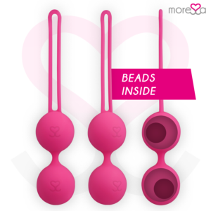 Moressa-Osian Three Palline vaginali Silicone, Rotazione, Silenzioso