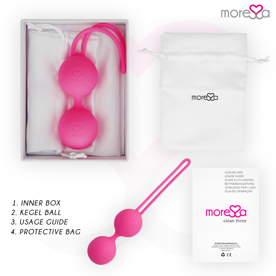 Moressa-Osian Three Palline vaginali Silicone, Rotazione, Silenzioso · Giocattoli anali (imaginea 4)