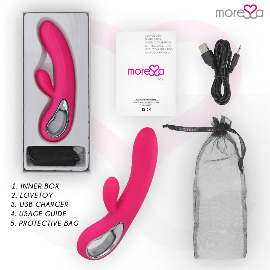 Moressa-Troy Premium in Silicone Medical Ricaricabile-12 velocità 6 Moressa-Troy Premium in Silicone Medical Ricaricabile-12 velocità · Vibratori (imaginea 6)