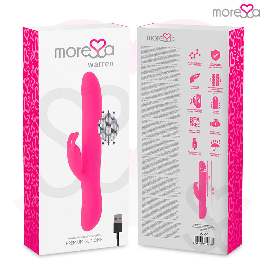 Moressa-Warren Premium Silicone-3 velocità Ricaricabile 8 Moressa-Warren Premium Silicone-3 velocità Ricaricabile · Vibratori (imaginea 8)
