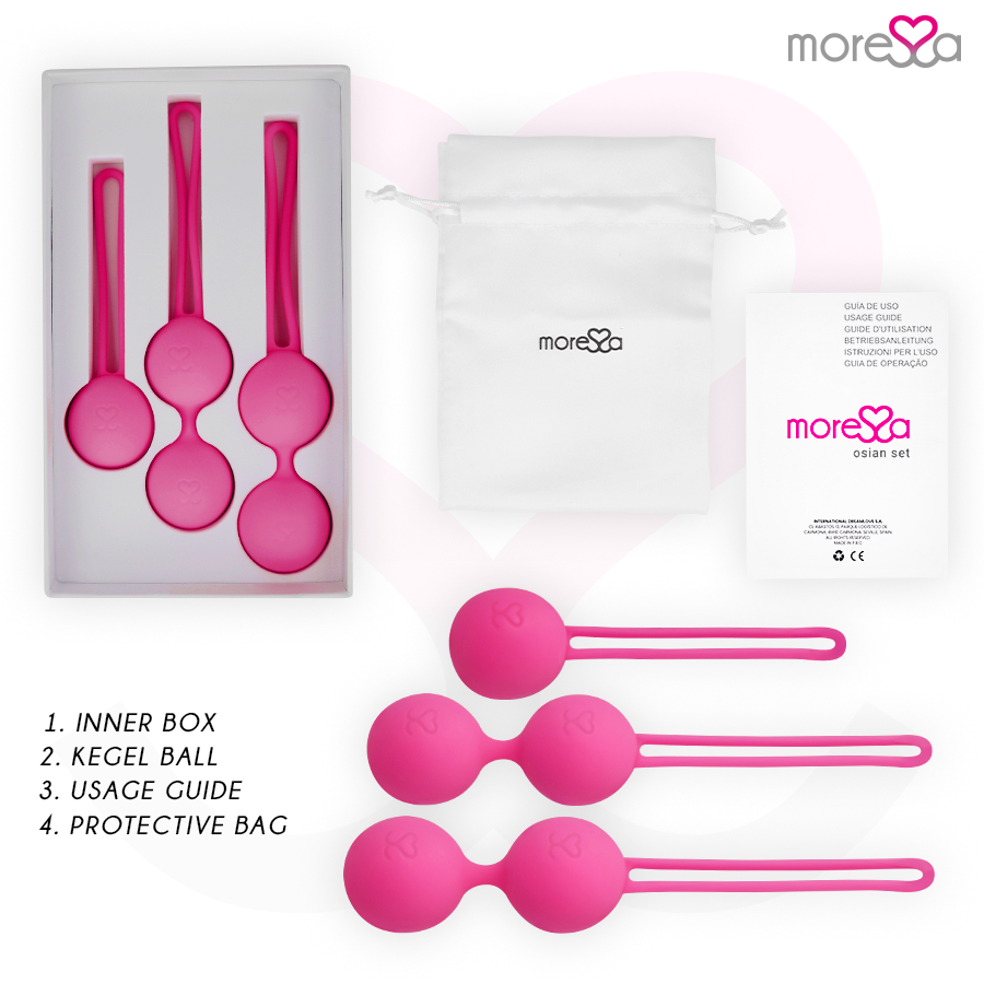 Moressa-Osian Set Premium in Silicone Rosa (osian One - 51 G | 2 Moressa-Osian Set Premium in Silicone Rosa (osian One - 51 G | · Giocattoli anali (imaginea 2)